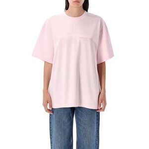 ALEXANDER WANG Embroidered Logo T-Shirt Men LIGHT PINK T-Shirts